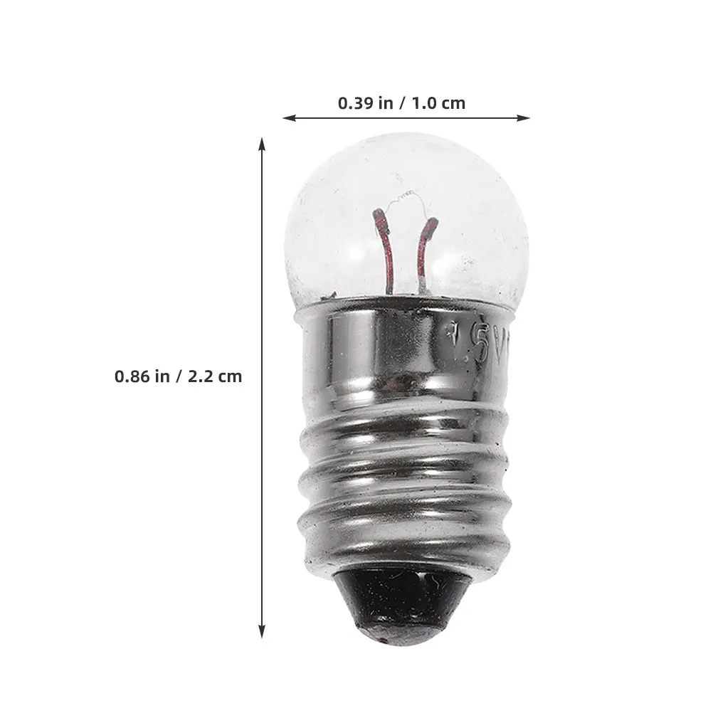 20Pcs Experiment Mini Light Bulbs Small Lamp Bulbs Low Voltage Stable Illumination Ideal for Science Projects DIY Crafts
