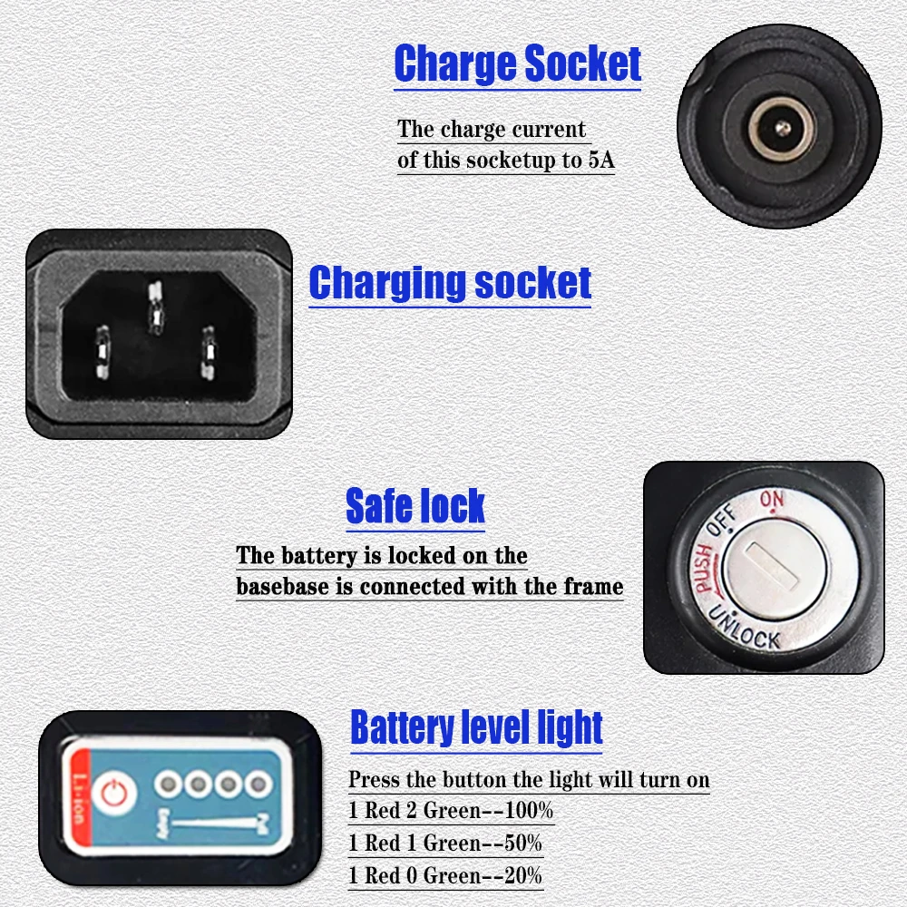 36V 10AH 15AH 20AH Lithium Silver Fish Batterie Akku for 350W 500W 750W 1000W Li-ion Battery Pack