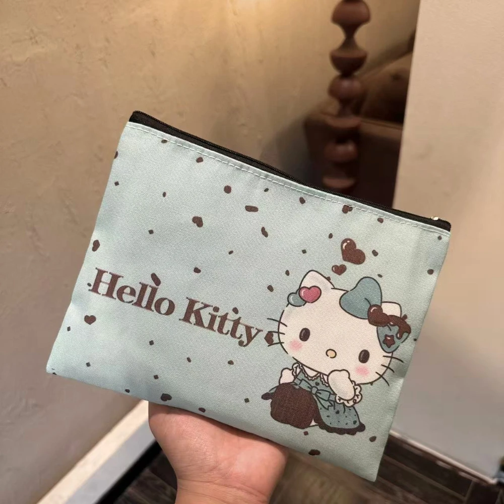 

Стильная косметичка Sanrio Hello Kitty Kawaii makeup tot, изысканный дорожный женский клатч, косметичка в стиле аниме, дорожная косметичка
