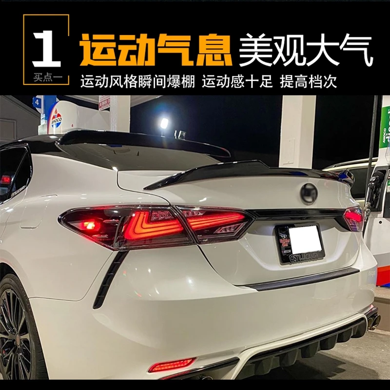 New Design for Toyota Camry 2018 High Quality and Hardness ABS Material Spoiler By Primer or DIY Color Paint Camry Spoilers