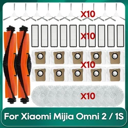 Fit For Xiaomi Mijia Omni 2 / C102CN / Omni 1S / B116 Robot Vacuums Main Side Brush Hepa Filter Mop Cloths Dust Bag Accessories