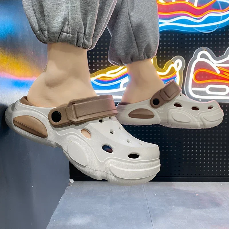 2026 Sommer Herren-Slipper Outdoor-Sandalen Strand Bequeme EVA Weiche Slides Clogs Lässige Gartenschuhe Herren Indoor-Hausschuhe – Detail 26