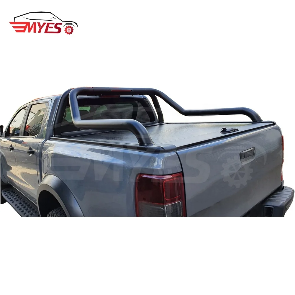 

Factory Hot Selling High Quality 4X4 External Accessories Aluminum Pickup Truck Bed Retractable Tonneau Cover for 2007-2021 silv