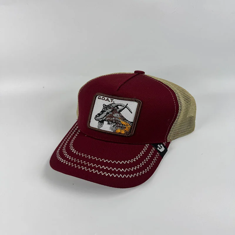 

Goorin Bros The Original Trucker The Red Goat Dove Falcon Mens Winter Caps Soft Cap Baseball Cap Animals Black Hat Caps