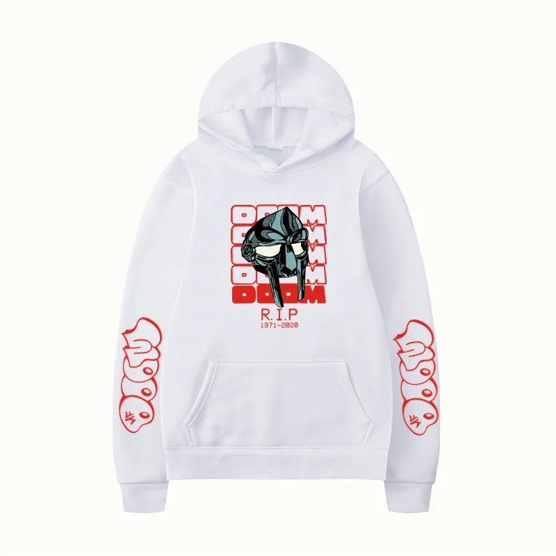 الهيب هوب المغني Mf Doom هوديس المغني الجرافيك الطباعة بلوزات جديدة لمحبي طويلة الأكمام الرجال النساء الملابس سوداديراس هودي