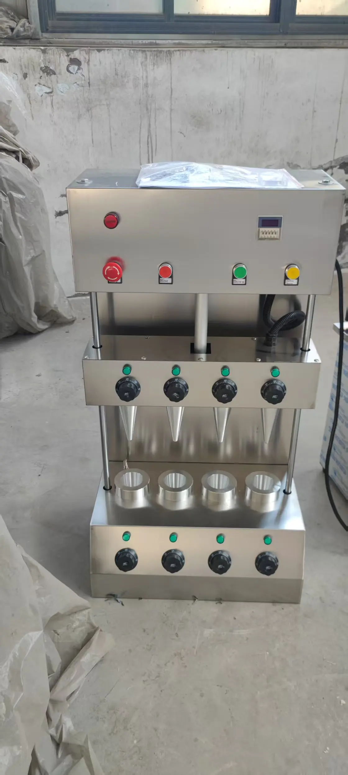 Ice Cream Cone Wafer Machine Pizza Cone Machine New Condition Ice Cream Cone Maker
