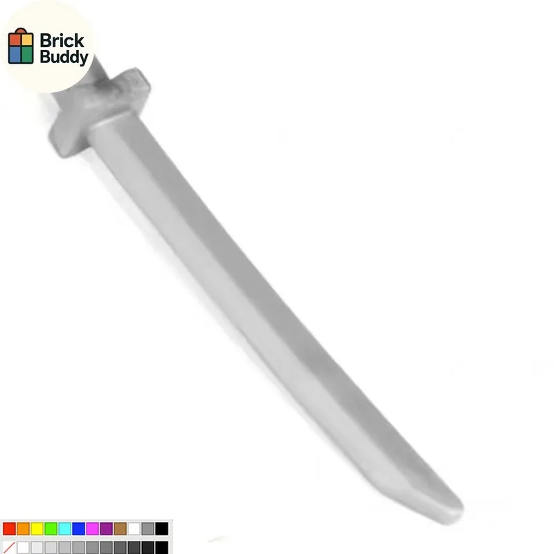 [10Pcs] MOC Spare Parts 37341c Short Handle Long Knife
