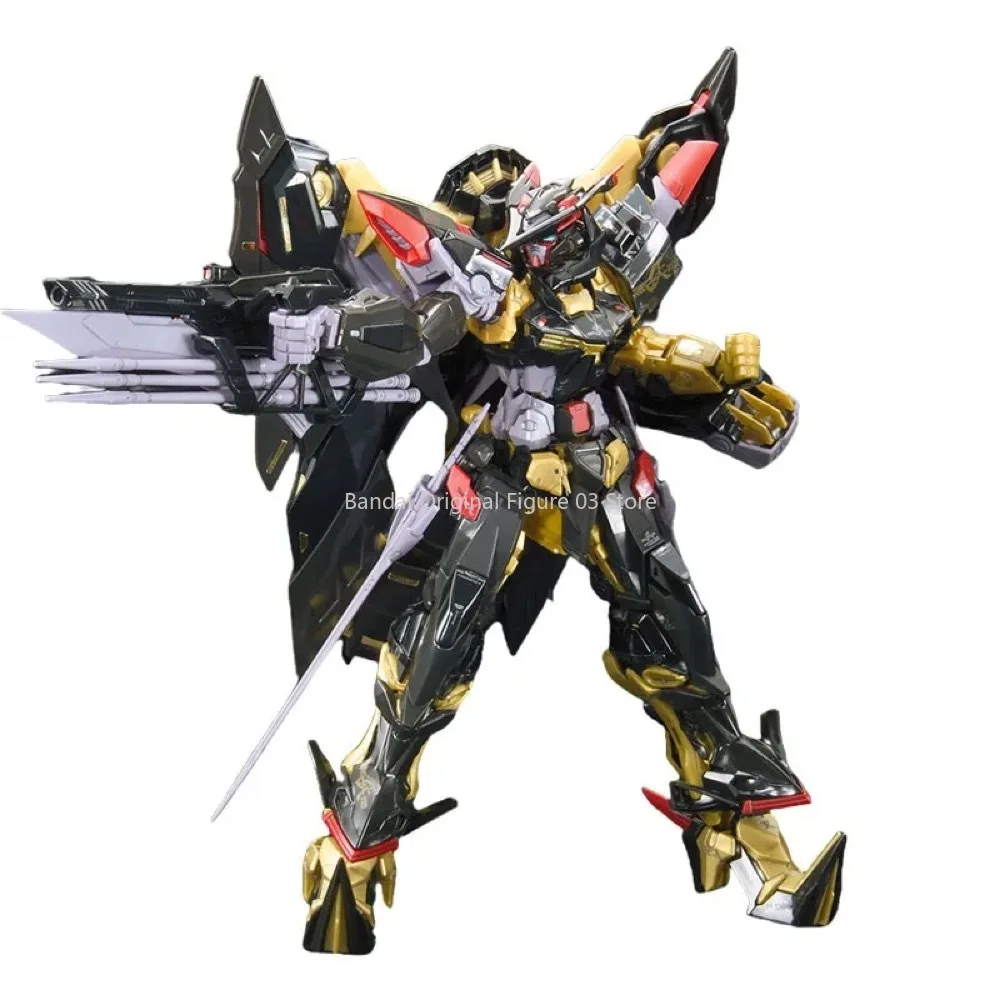 Bandai ของแท้ GUNDAM ASTRAY กรอบทอง AMATSU MINA RG อะนิเมะ Action Figure หุ่นยนต์สะสมประกอบของเล่นเครื่องประดับของขวัญ