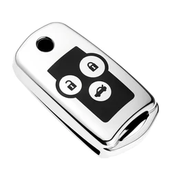 Car 3Button Key Cover Case for Honda CRV CR-V 2012 2013 HRV Jazz Accord Pilot Acura Spirior Key Shell Holder Bag Fob Accessories