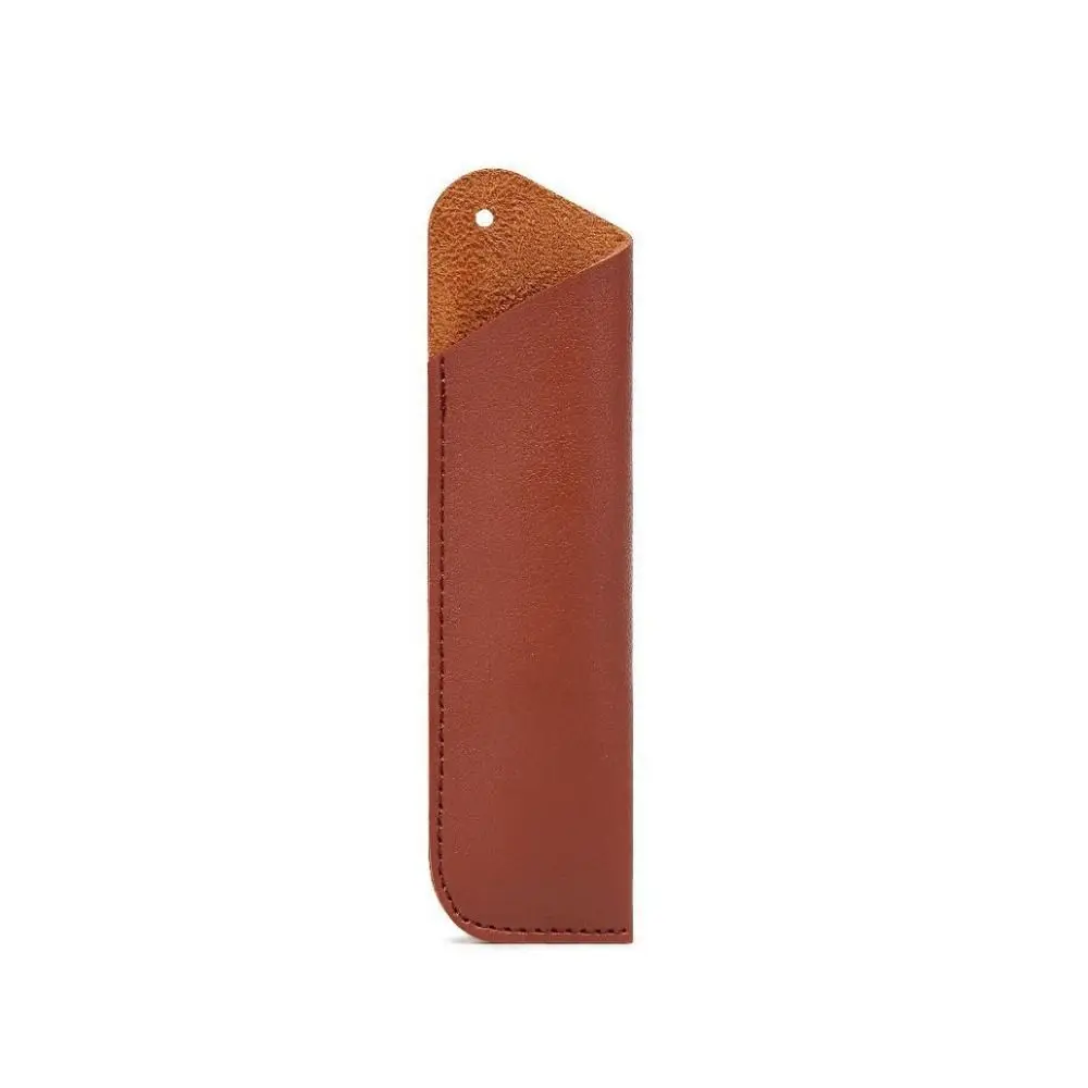 Pencil Case PU Leather Leather Pen Bag Handmade Holder Pen Protective Bag Soft Vintage Pen Sleeve Pouch Student