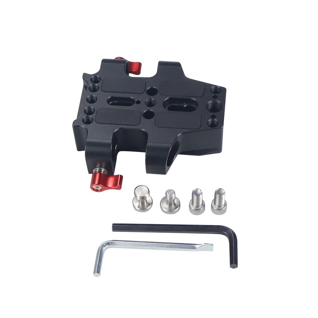 Universal Kamera Grundplatte Schulter Rig 15mm Stange Clamp Quick Release Adapter für Sony DSLR Käfig Vlog Schulter Unterstützung System – Detail 22