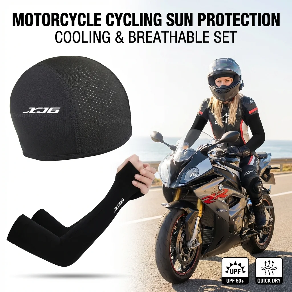 

For Yamaha XJ6 XJ6F XJ6N DIVERSION 2009-2014 Motorcycle Summer Sun Protection Cap Cycling Cap Sports Arm Cover Protection Sleeve