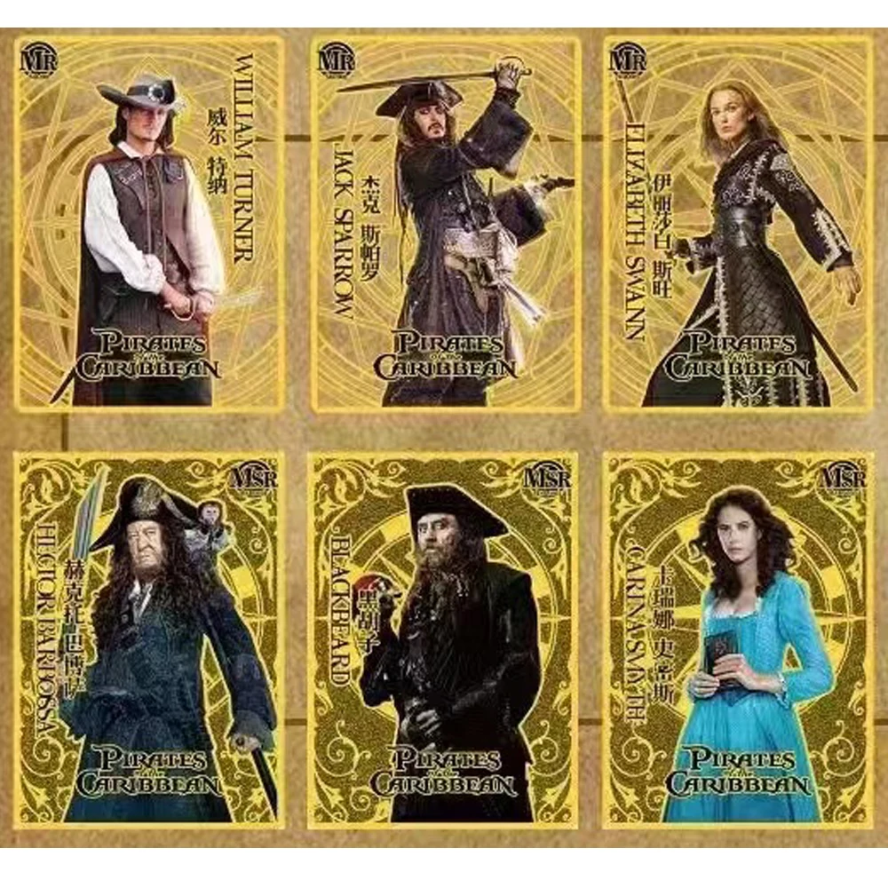 Wholesale Pirates of the Caribbean Card for Child Original Movie Rare Card Luffy Zoro Nami Chopper Bounty Game Collectibles