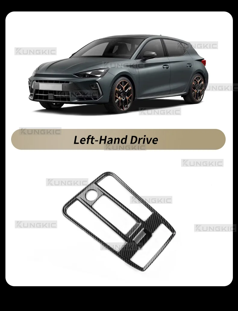 ABS Für Cupra Leon 2020-2024/Seat Leon MK4 2020-2026/Cupra Formentor 2020-2024 ABS Carbon Faser Stil LHD RHD Automatische Auto Getriebe Trim – Detail 4