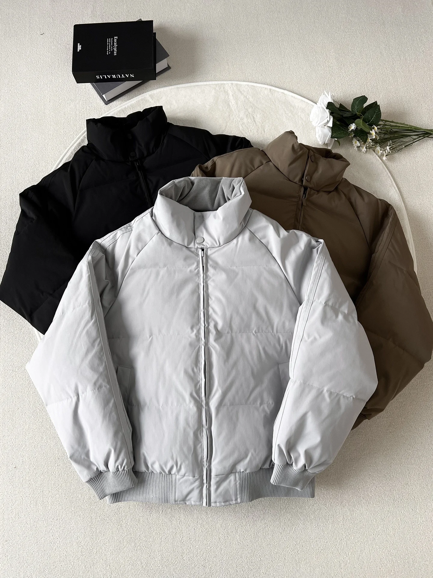 

Теплая мужская хлопковая куртка с воротником-стойкой, утепленная, молодежная, модная зимняя верхняя одежда для пар