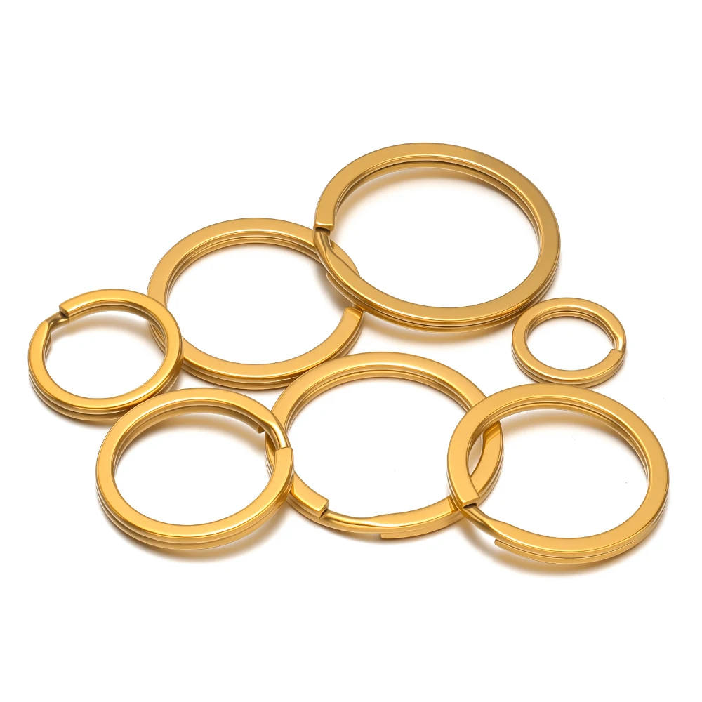 10pcs/lot 304 Stainless Steel Split Rings for Keychains