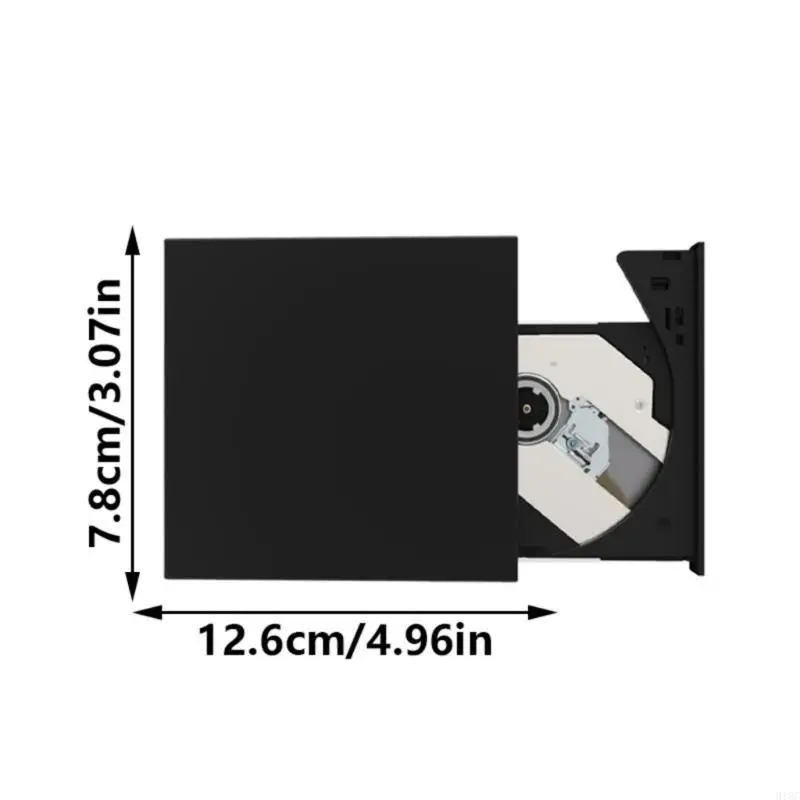 

918C Portable CDs DVDs Drive USB Type C Rewriter USB Type C External DVDs Player for Laptop Desktop PC Laptop & Linuxs