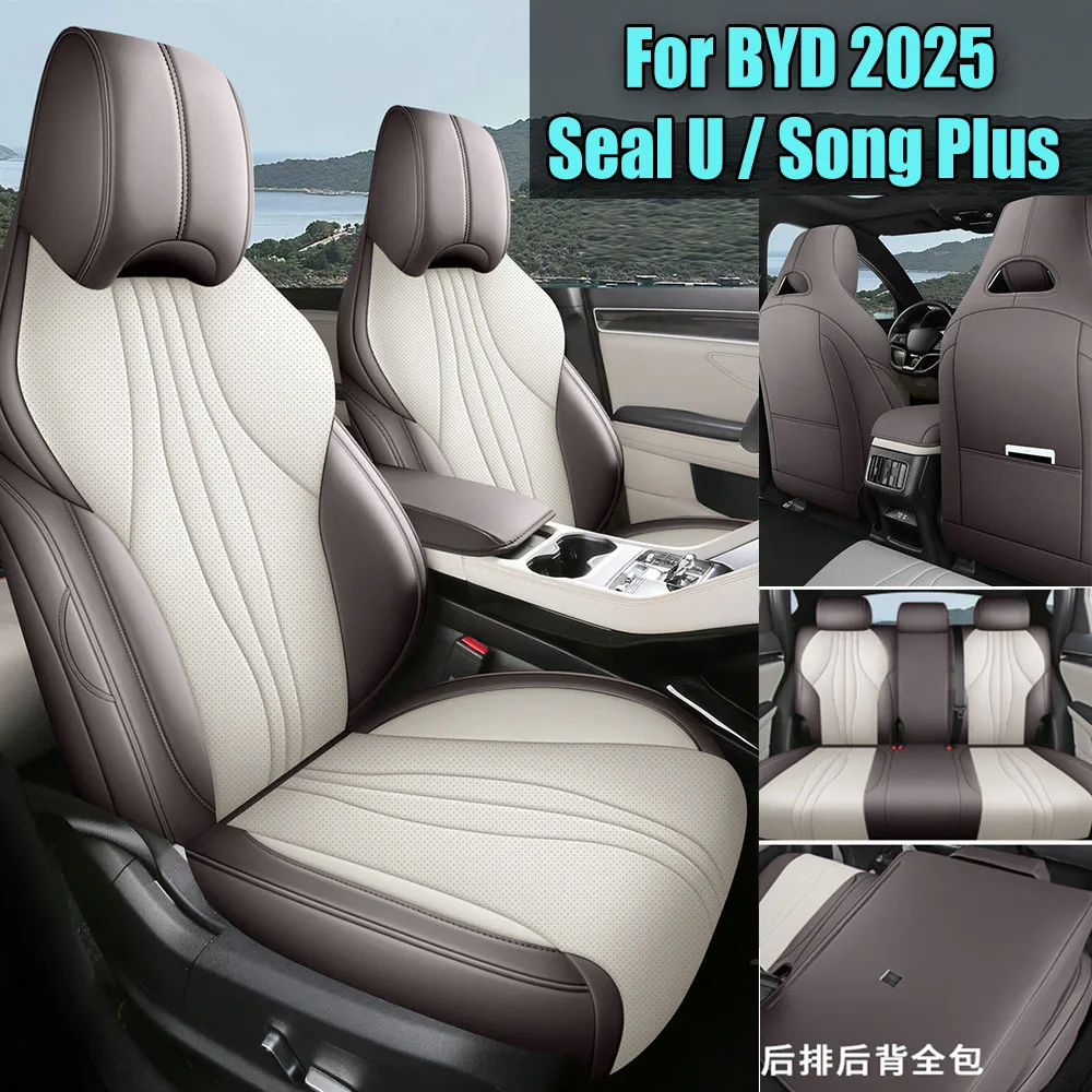 

Кожа NAPPA на заказ для BYD Sealion 6 Seal U Song Plus DM-i 2025 аксессуары для интерьера дропшиппинг зимний полный комплект