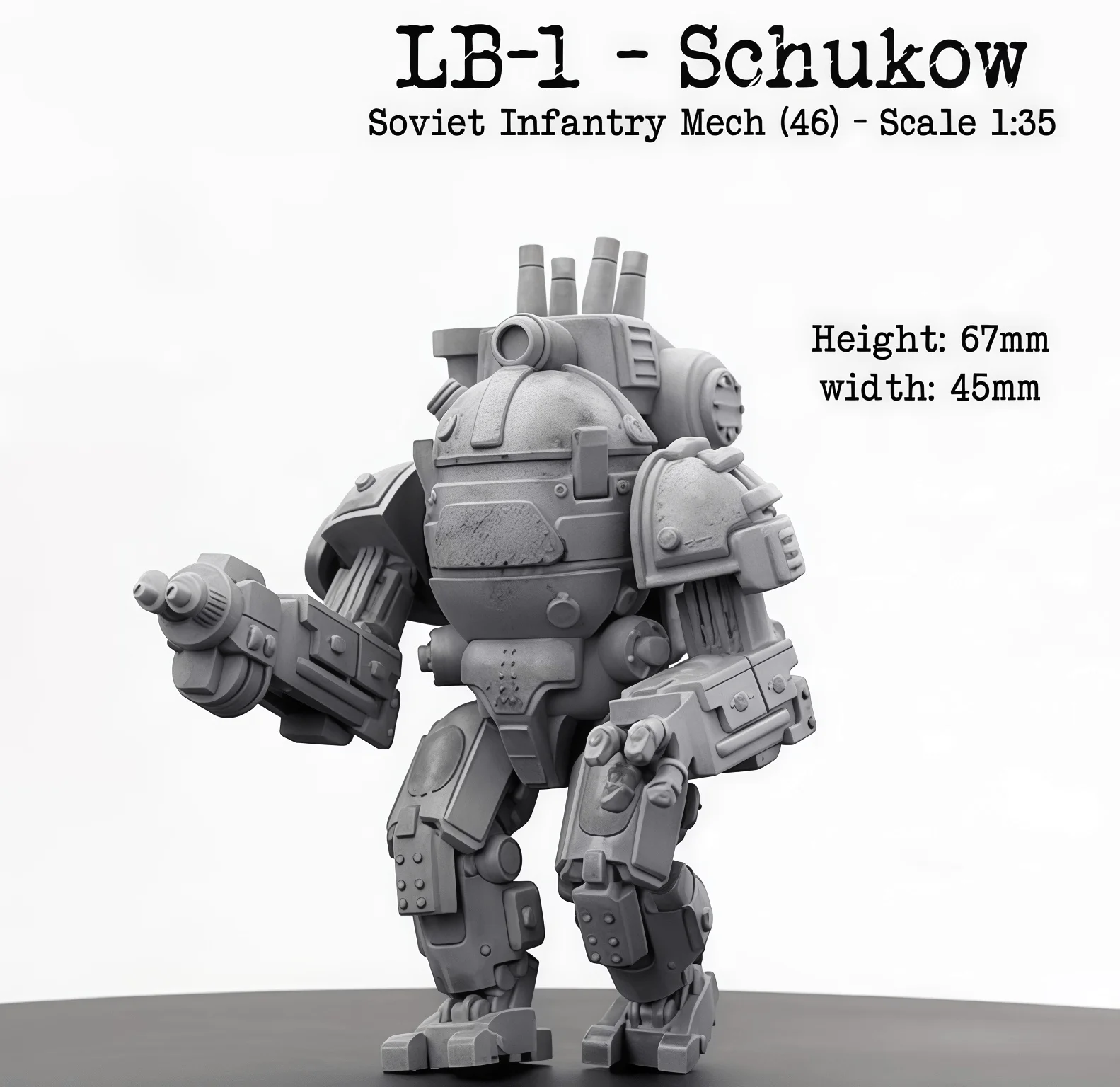

1/35 Cast Resin Model, Scene Model Making Soviet Robot Infantry GK, Uncolored Model (without Etching)