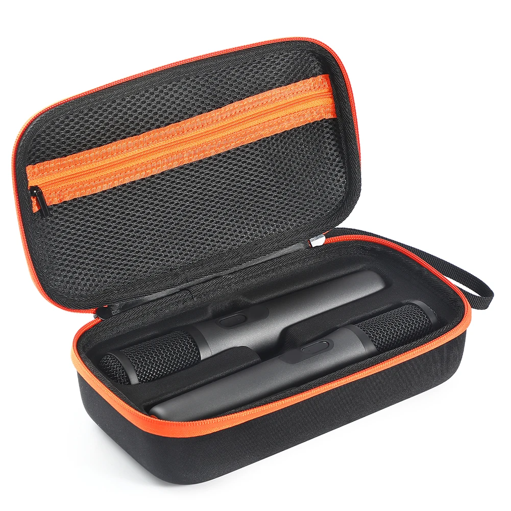 Microphone Storage Bag EVA Bag For Microphones Sturdy Handle Water-resistant Material Accidental Damage Protection