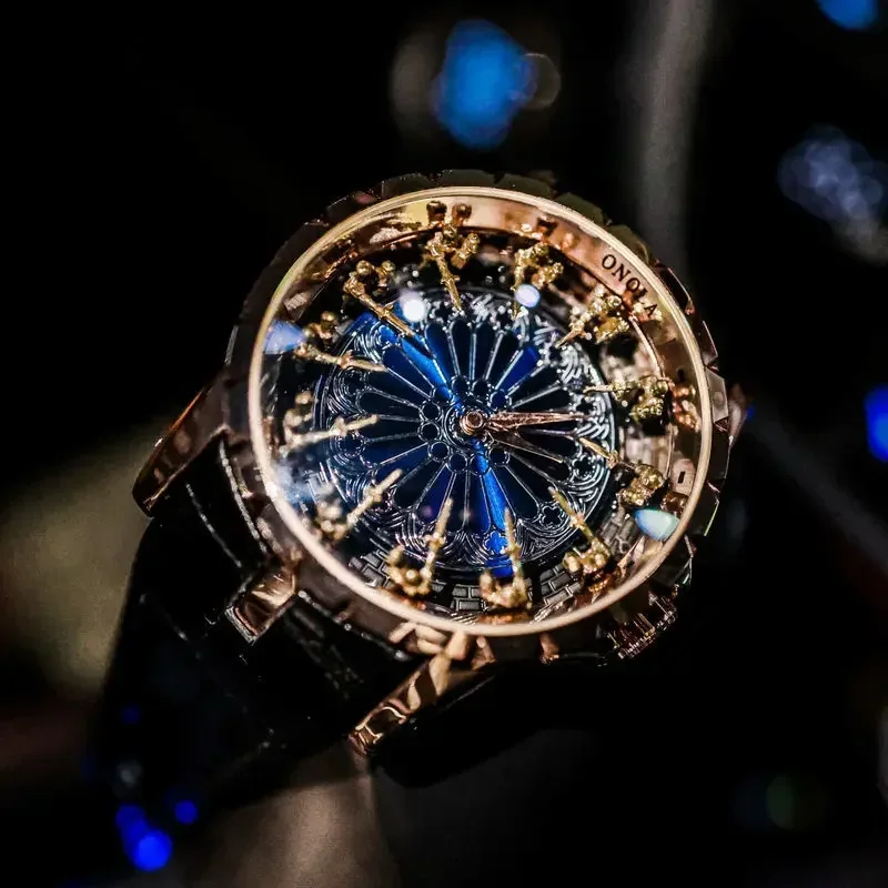 Twelve Round Table Knight Table Men's Business Personality Wormhole Concept Men's Watch