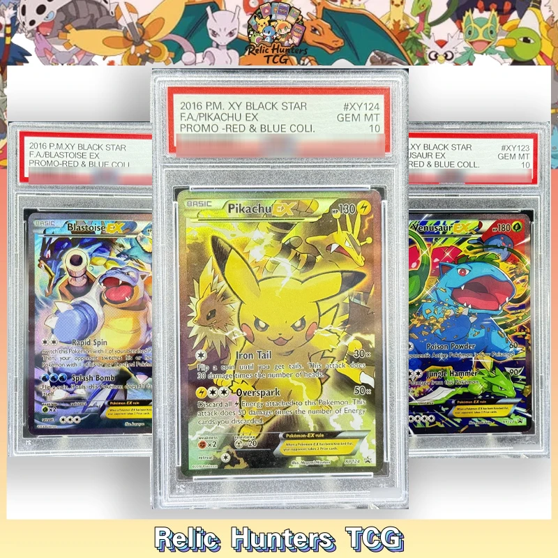 

PKM Card XY Series Black Star Series Venusaur Pikac Blastoise Charizard P/S/A10 Grade MINT holoFoil Replica Proxy Cards