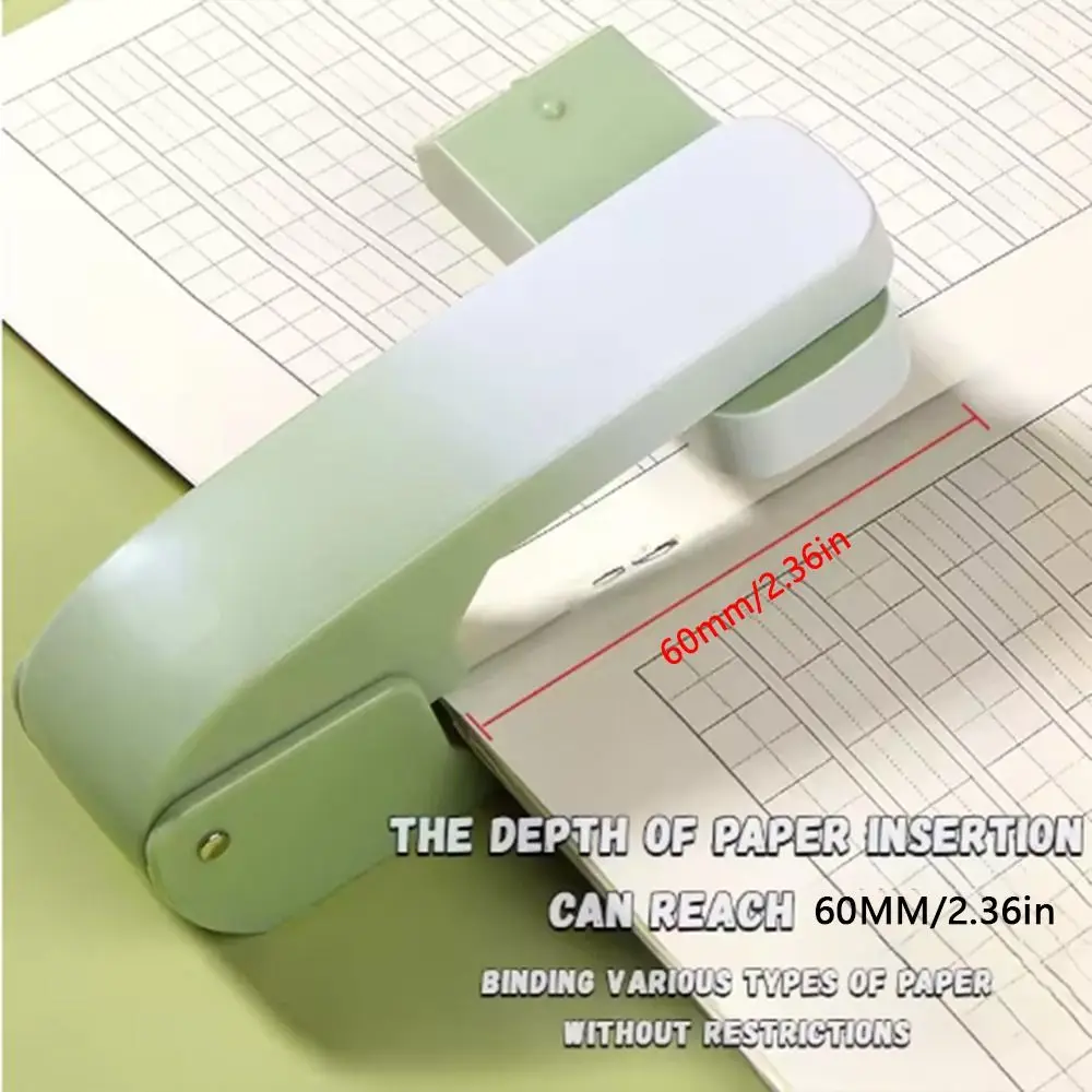 360 Degree Rotary Desktop Stapler Effortless Use 24/6 26/6 Staples Gradient Color Stapler Durable Heavy Duty
