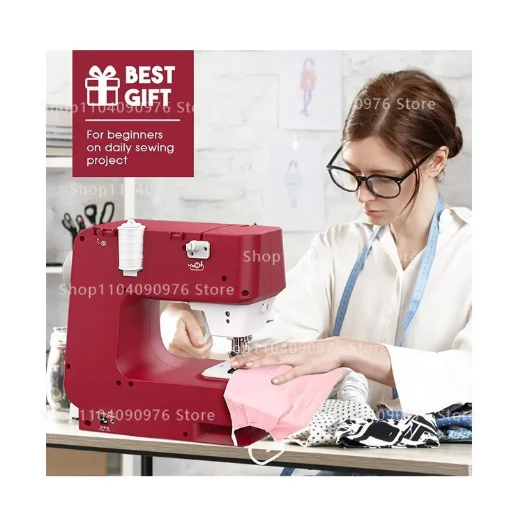 110-240v Household electric sewing machine multi-functional eating thick with locked edge clothes car