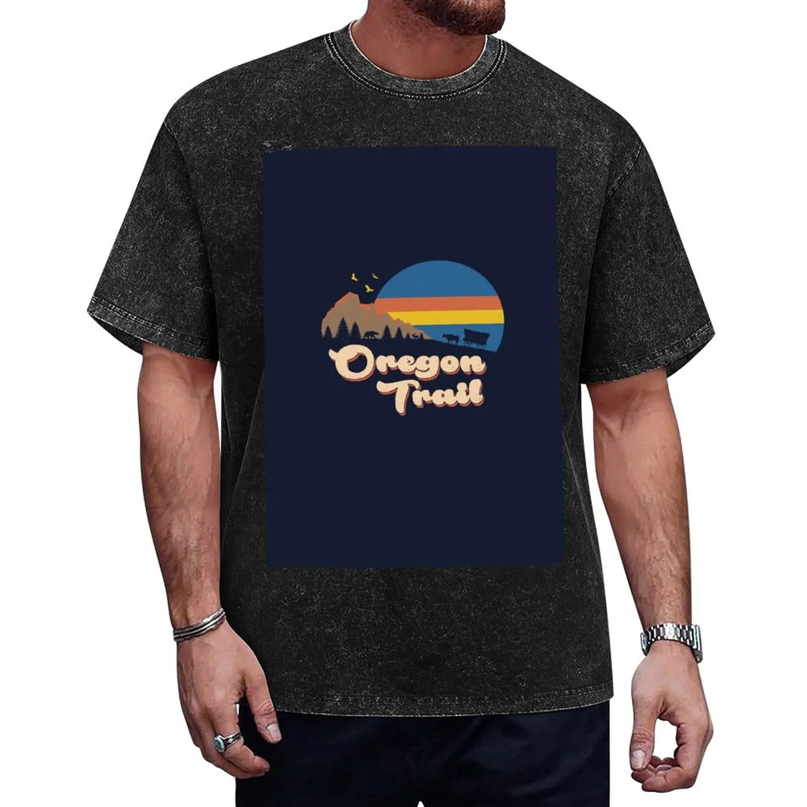 

Retro Oregon Trail T-Shirt boys whites Funny t-shirts t shirts for men