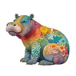 Patterned Wooden Puzzle, Irregular Animal Shapes, Educational Toys, Best Holiday Birthday Gift