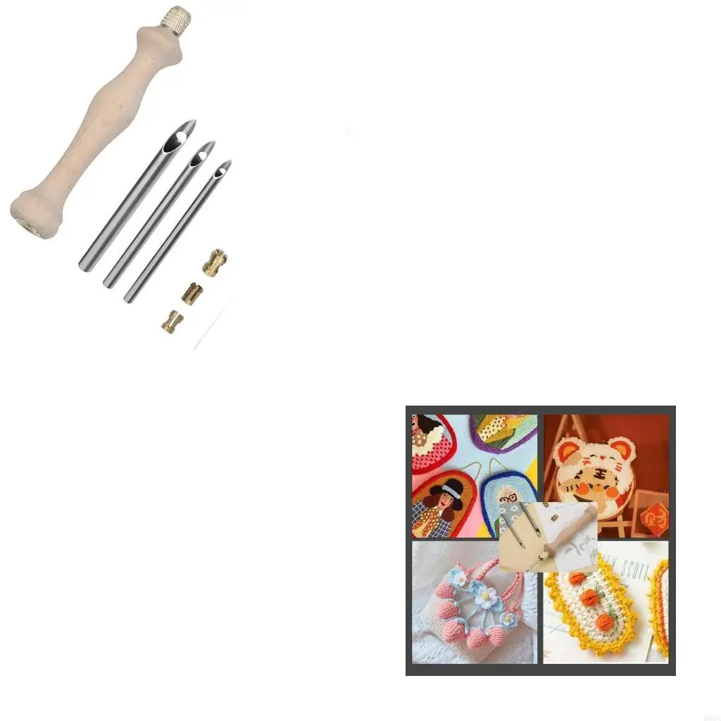 

R66A Adjustable Needle 2/3.5/5mm Embroidery Pen with Handle Needle Pen Needlework Tool