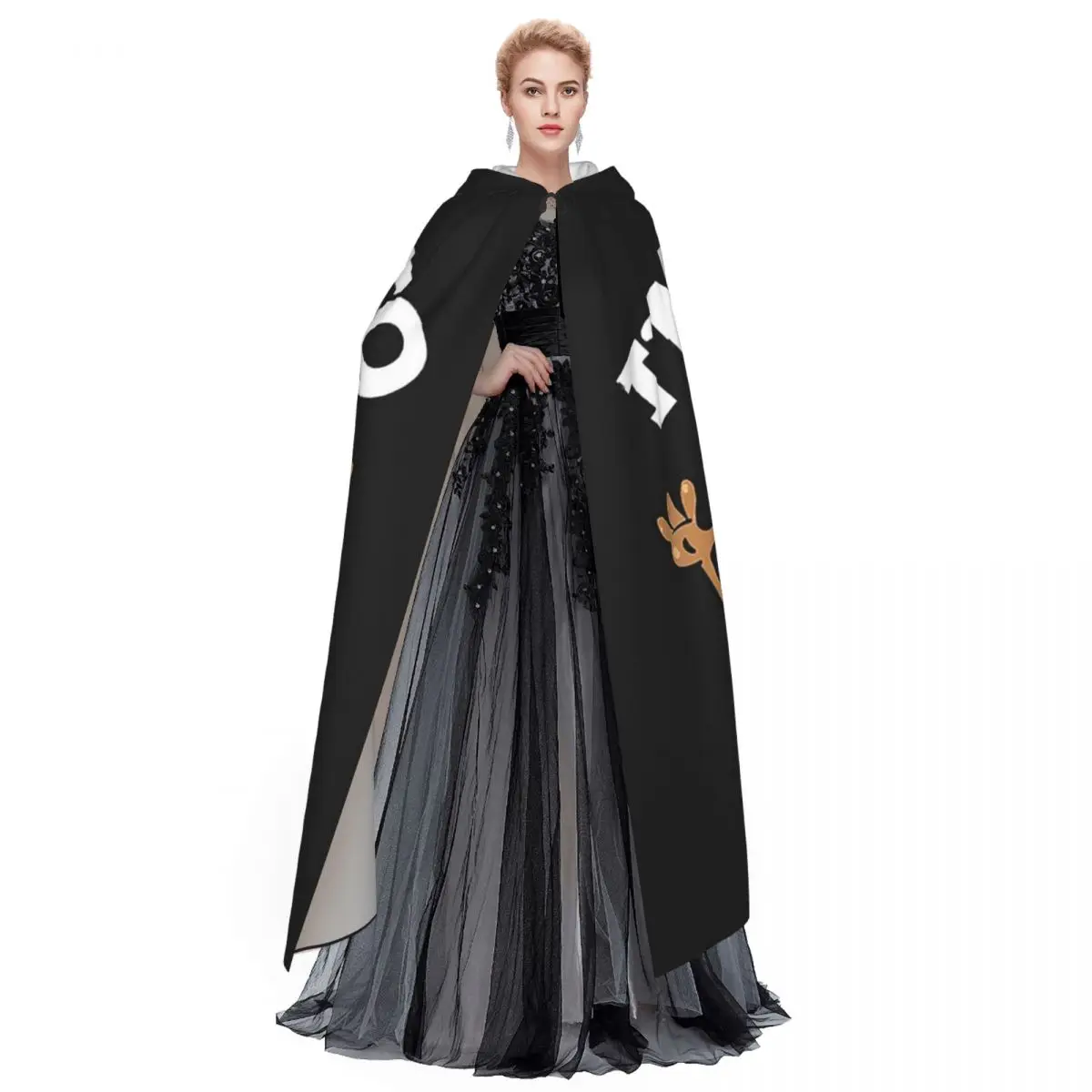 Im A Potato Taters Spud Tattie capa larga con capucha disfraz Medieval de bruja capa de Cosplay Halloween vampiro adulto Unisex