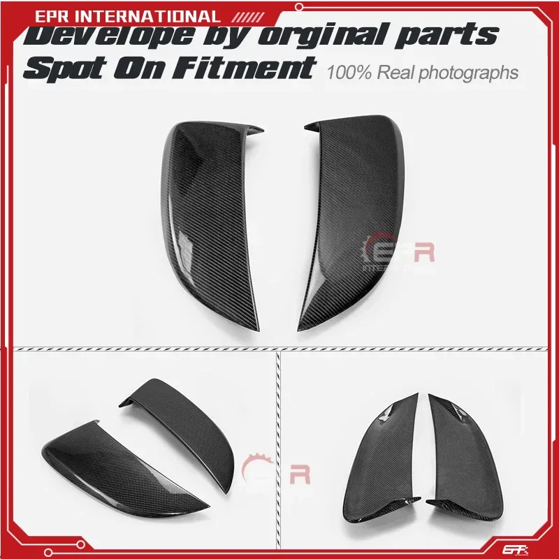 

GT4 Style Carbon Fiber Side Vent Glossy Finish Air Intake Duct Fibre Drift Tuning Kit For Porsche 2016 On Boxster 718 Cayman 982