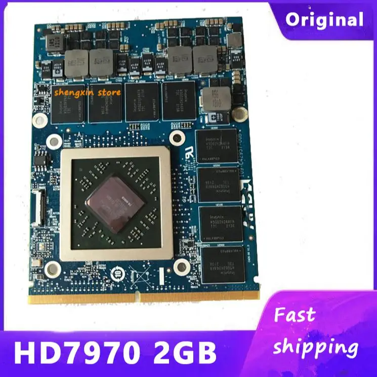 

HD7970M HD 7970M HD7970 Video Graphic Card 216-0836036 2GB For Laptop Dell Alienware M17X M18X R1 R2 R3 Test 100%