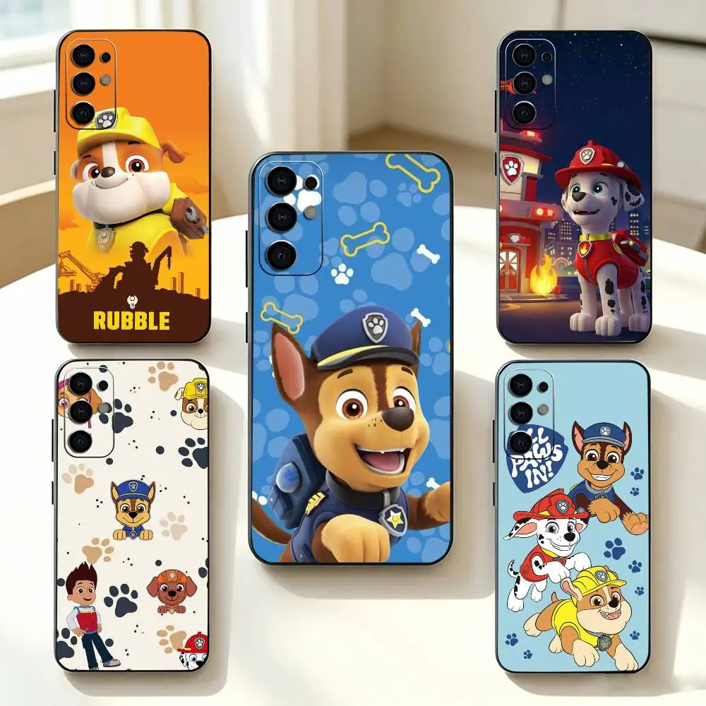 Cartoon p-PAW Patrol   Phone Case For Samsung S25,S24,S21,S22,S23,S30,Ultra,S20,Plus,Fe,Lite,Note,10,Black Cover