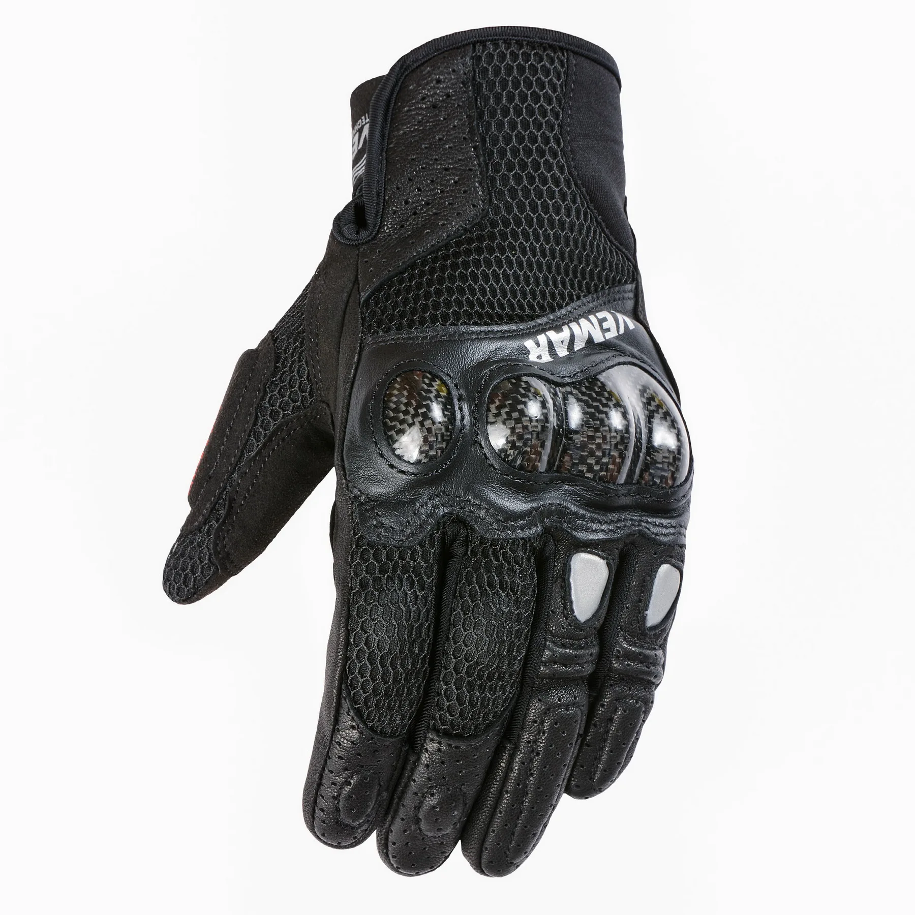 Gants de moto universels, coque de protection en fibre de carbone, équipement d'équitation respirant résistant aux chocs toutes saisons pour hommes et femmes