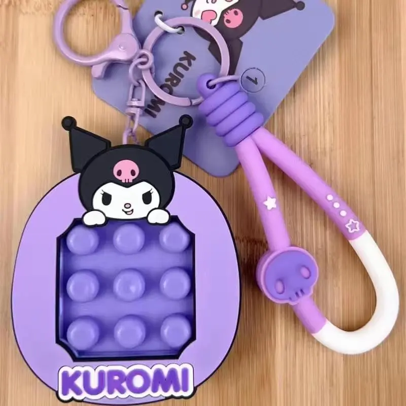 New Sanrio Decompression Squeeze Bubble Pinch Fun Children's Creative Pendant Kuromi Bubble Machine Big-eared Dog