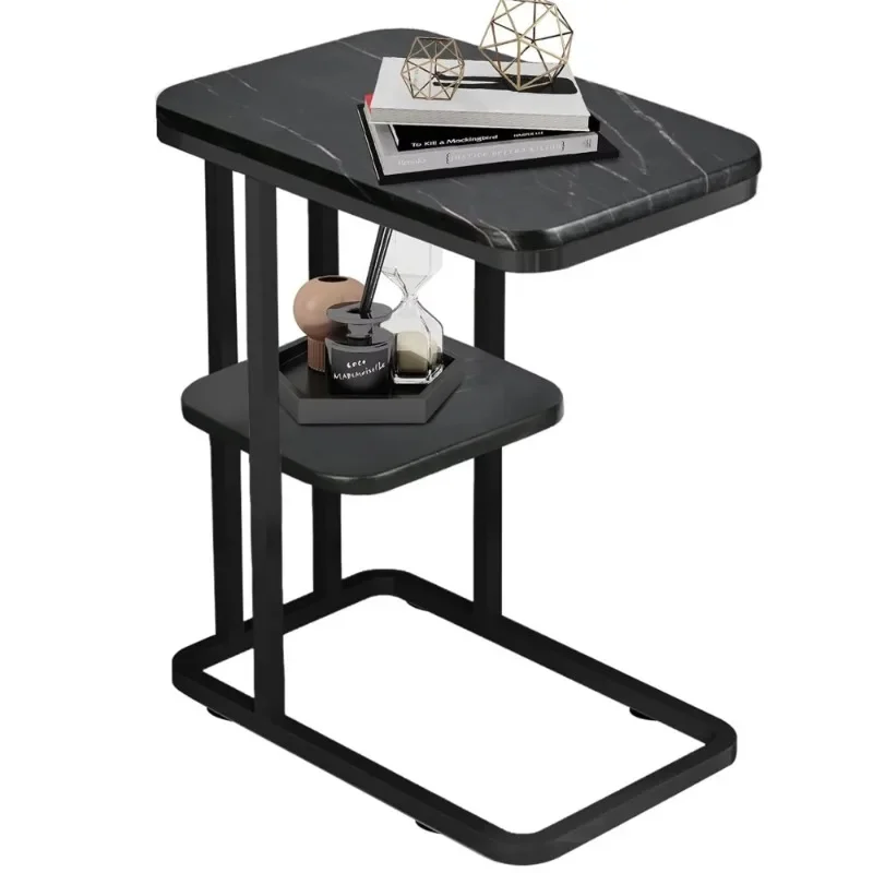 Wholesale Charging Station Side Table Set of 2 Metal Frame  diamond mirrored coffee