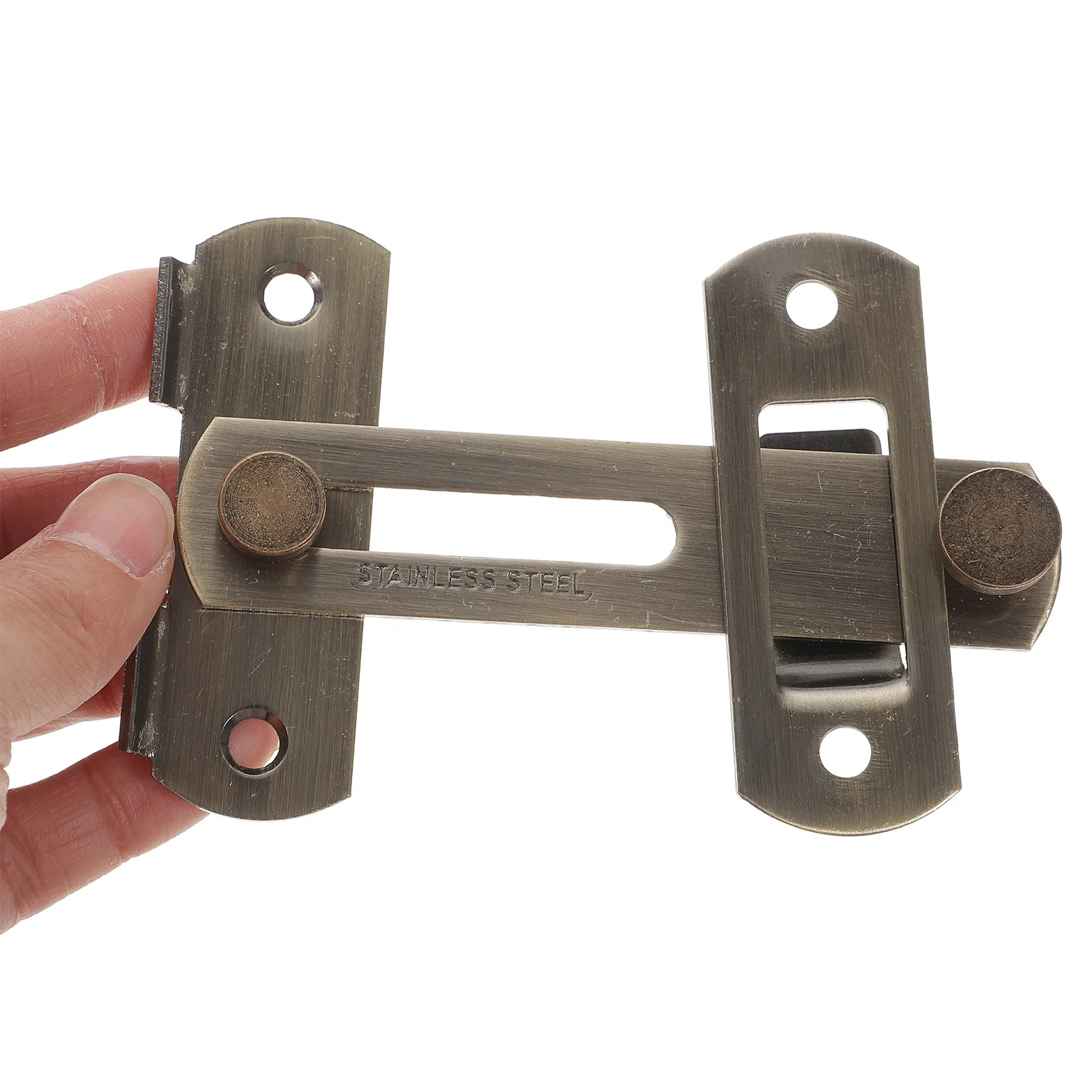 

3pcs Stainless Steel Door Latch 90 Degree Right Angle Flip Lock For Garage Barn Bathroom Screen Fence Pocket Accordion Interior