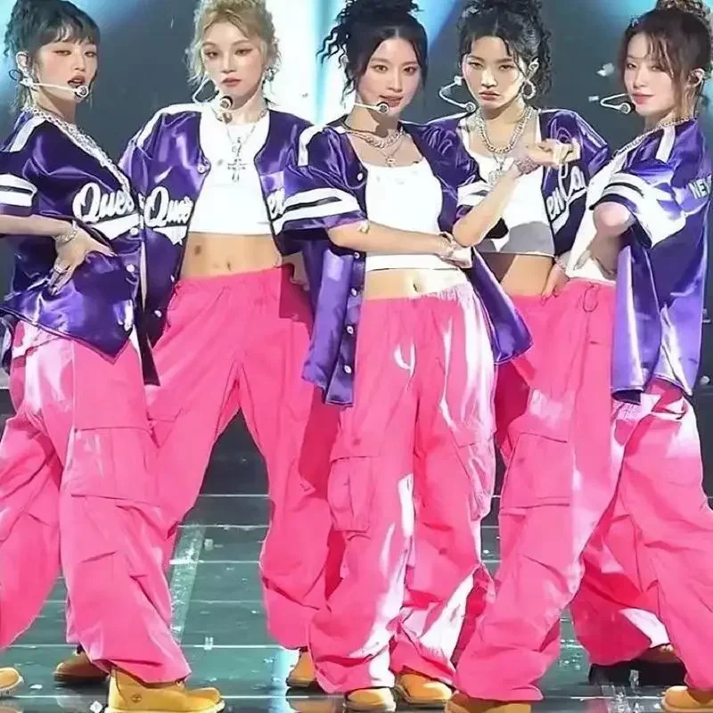 

South Korean Girl Band Music Festival Jazz Dance Hip-hop JAZZ with Gidle Style Rave Wear Fashion Clothes Jazz Dancewear Outfit