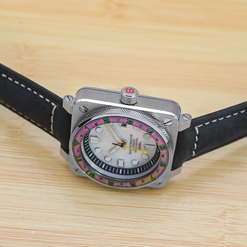 38mm Lünette Legen Sie Neue Platz Mechanische Uhren 20ATM Wasserdichte Uhr Fällen Edelstahl Fall NH35 Bewegung Uhr Kopf