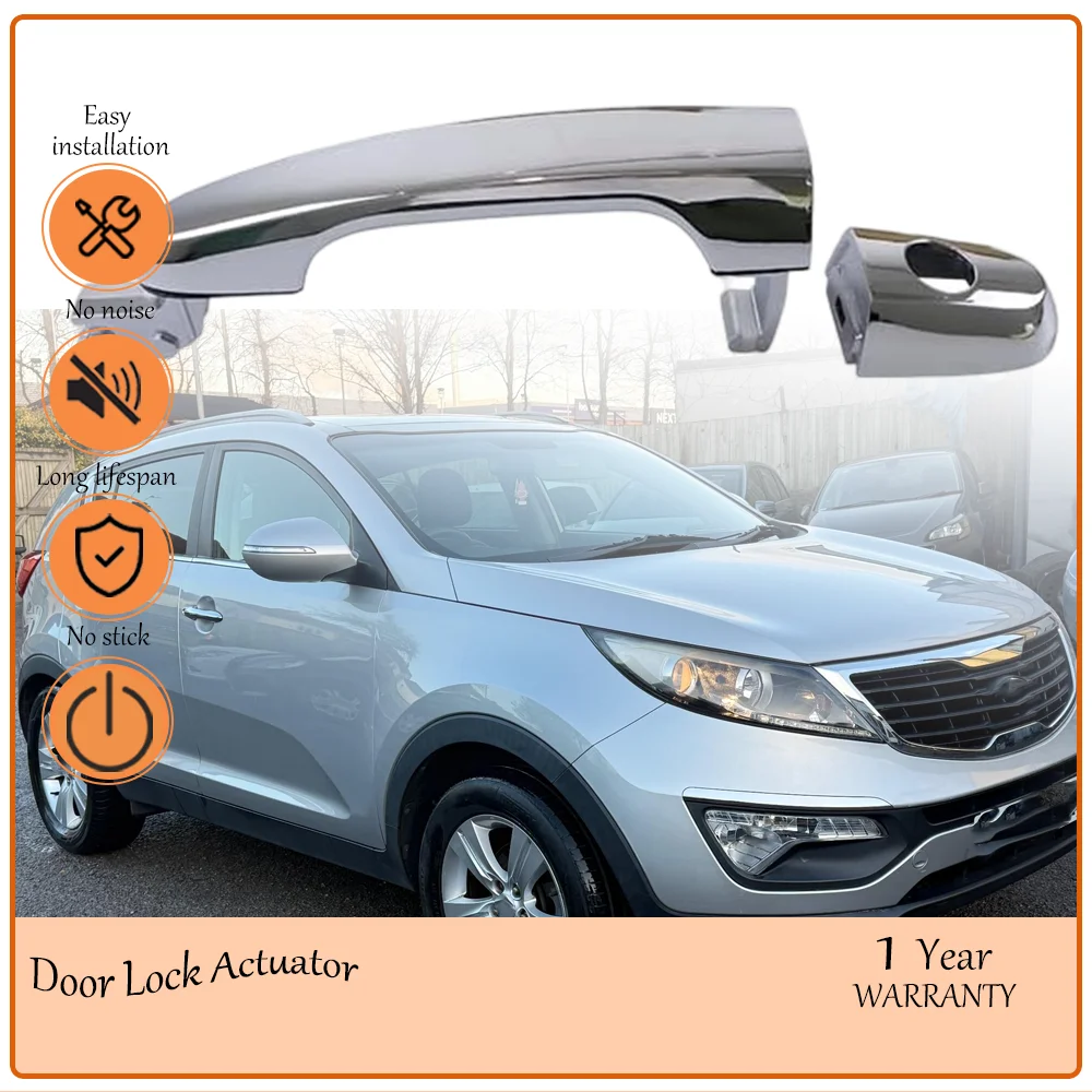 

Front left Silver Chrome Exterior Door Handles With Hole Compatible With Kia Sportage 2005 2006 2007 2008 oem 82651-1F000