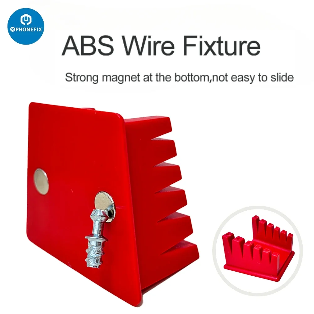ABS Wire Fixture High Remperature Corrosion Resistance with Strong Magnetic Non-slide for Cable Line Soldering Repair Fixed Tool