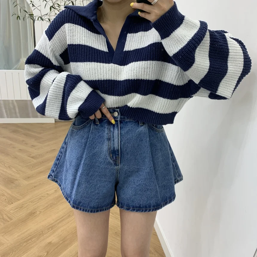 

Широкие плиссированные джинсы с высокой талией, женские винтажные свободные узкие брюки трапециевидной формы с расклешенными брюками, модные шорты