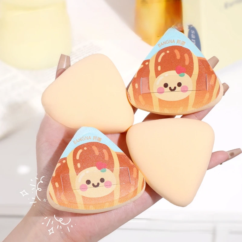 Super Miękka, Niechłonna Gąbka do Makijażu w Kształcie Croissant, Blender do Podkładu, Elastyczna Puszka do Makijażu, Narzędzie do Aplikacji Kosmetyków