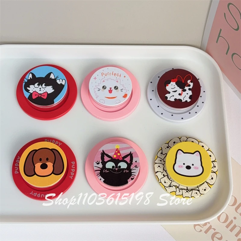 

Корейский милый мультяшный кот, магнитный держатель для телефона Griptok Grip Tok, подставка для телефона, поддержка iPhone, аксессуары Magsafe Smart Tok