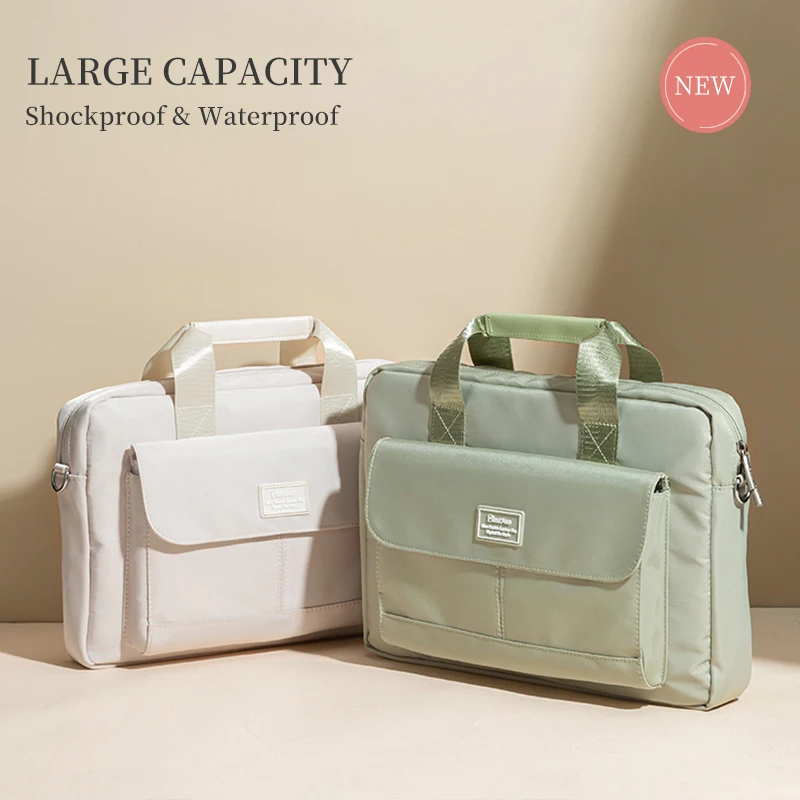 Laptop Shoulder Bag for Women Computer Briefcase Carrying Case 14 15.6 inch for Macbook Pro 16 M5 M4 Air 15 M3 HP Dell Acer ASUS