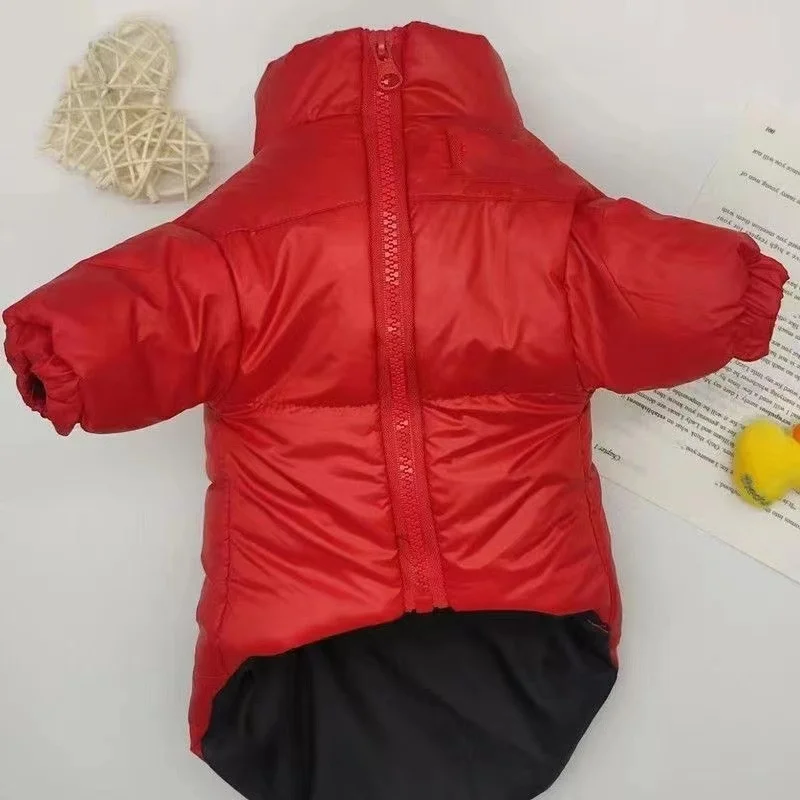 big Small Large dog cats pet winter clothes north face jacket coat costume Puppy Warm Waterproof Clothing Snowproof Fashion