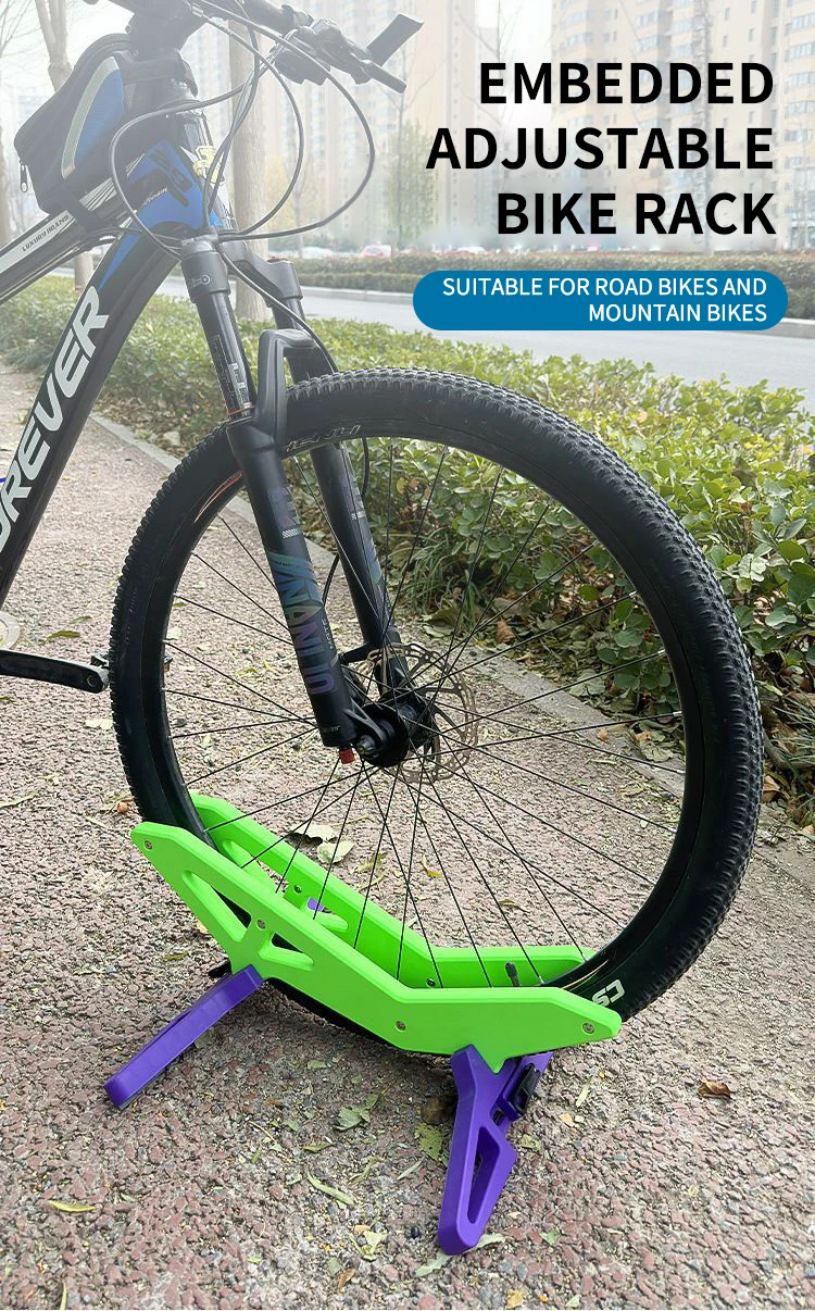 

Bike Parking Rack Universal Adjustable Quick Release ABS Bike Stand for Road Mountain Bike Portable Cycling Parking Holder