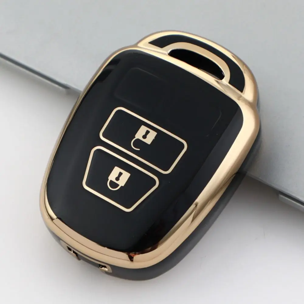 Soft TPU Car Key Case Keychain 2/3/4 Butoons Key Cover Shell Holder Key Protector for Toyota/Corolla/Camry 2014 2015